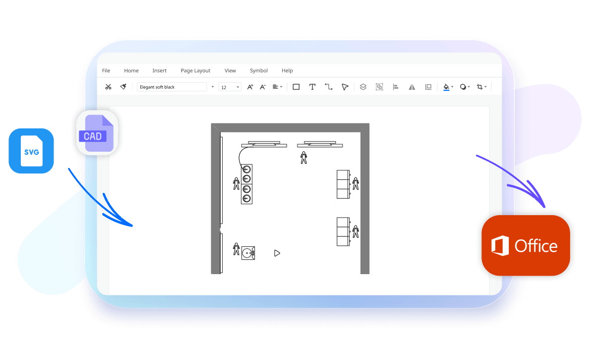 edrawmax CAD and Visio integration