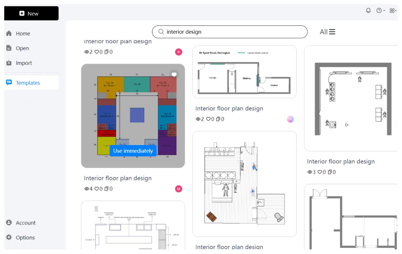 registration and template selection