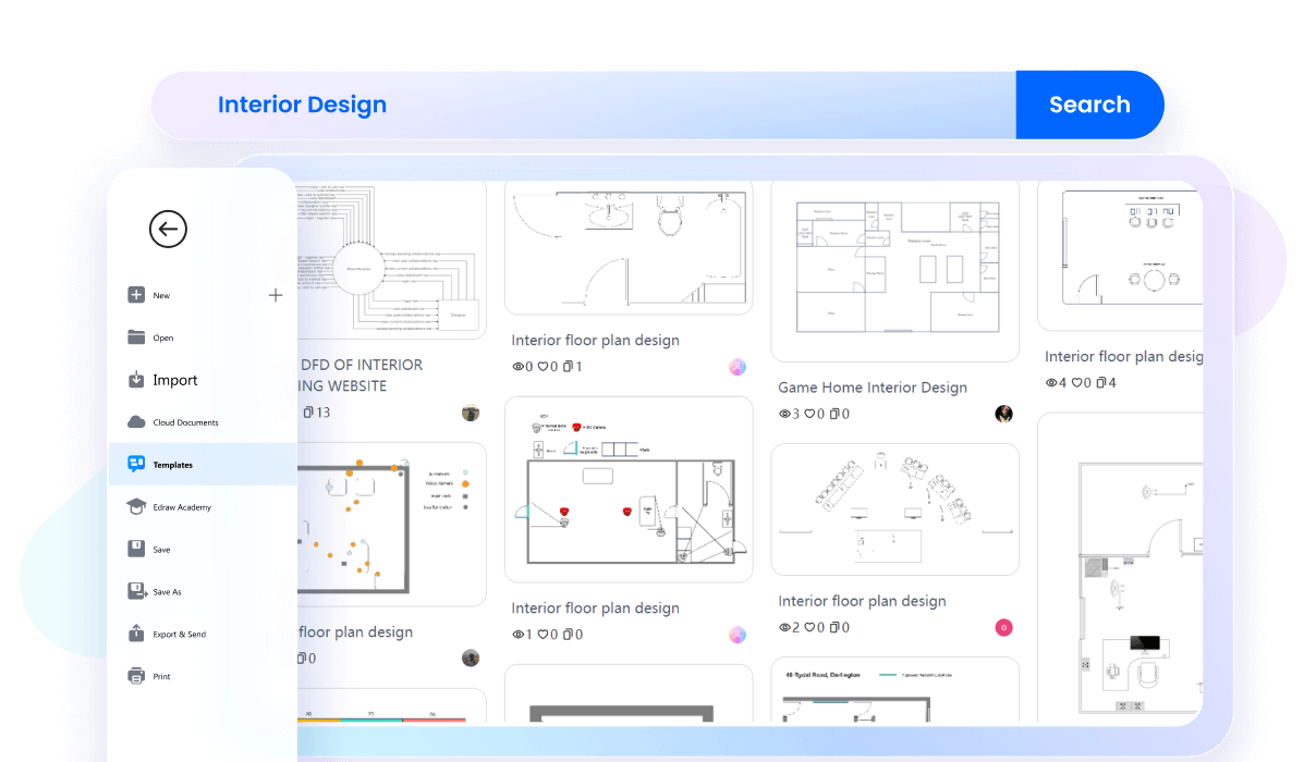 collection of templates in edrawmax