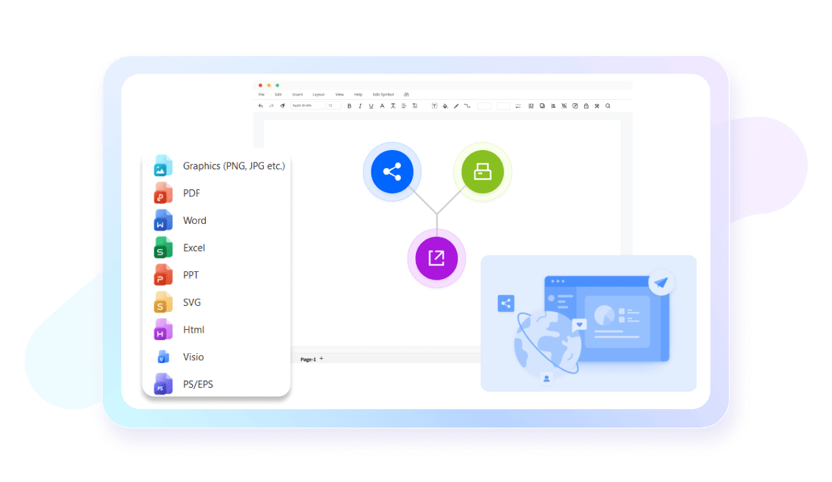 edrawmax export options