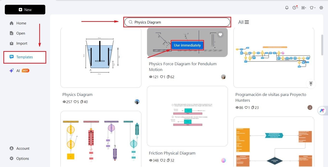 registration and template selection