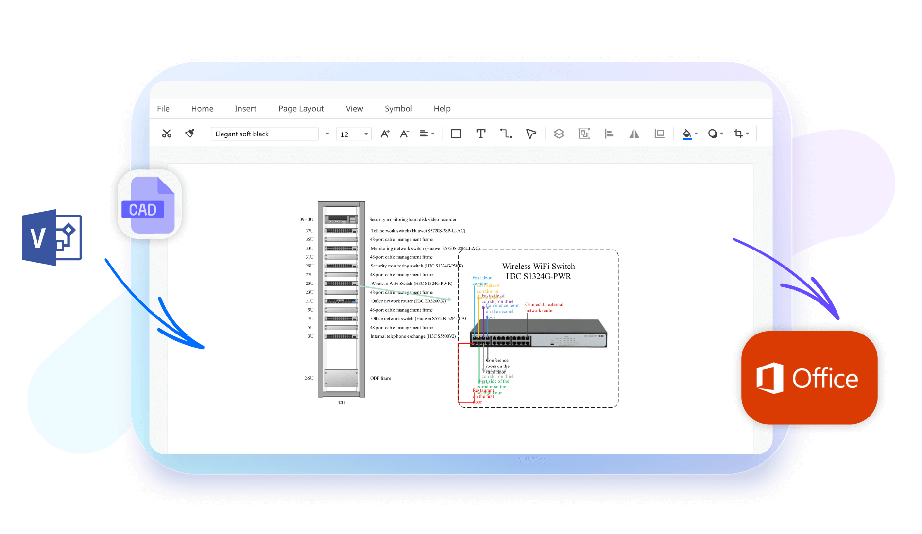 edrawmax visio integration