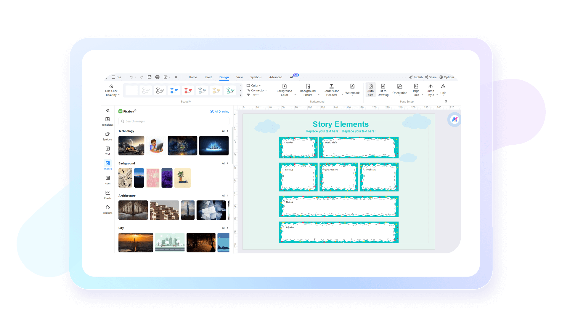 picture and illustration libraries edrawmax