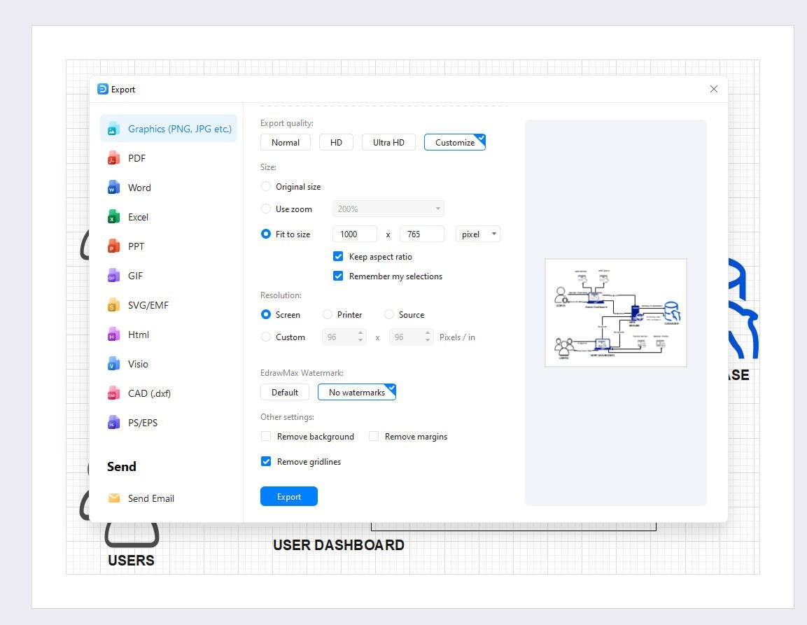step 3: export & share