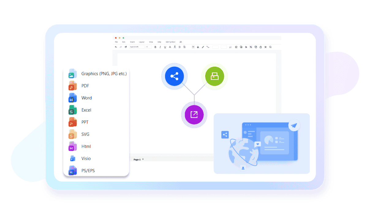 export options in edrawmax