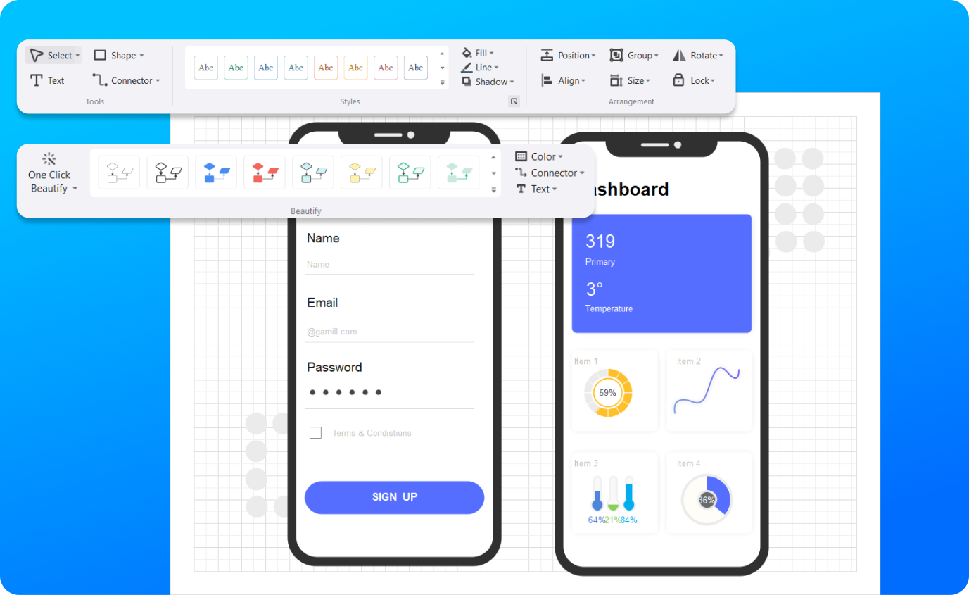 Free Online Wireframe Tool with Templates to Start