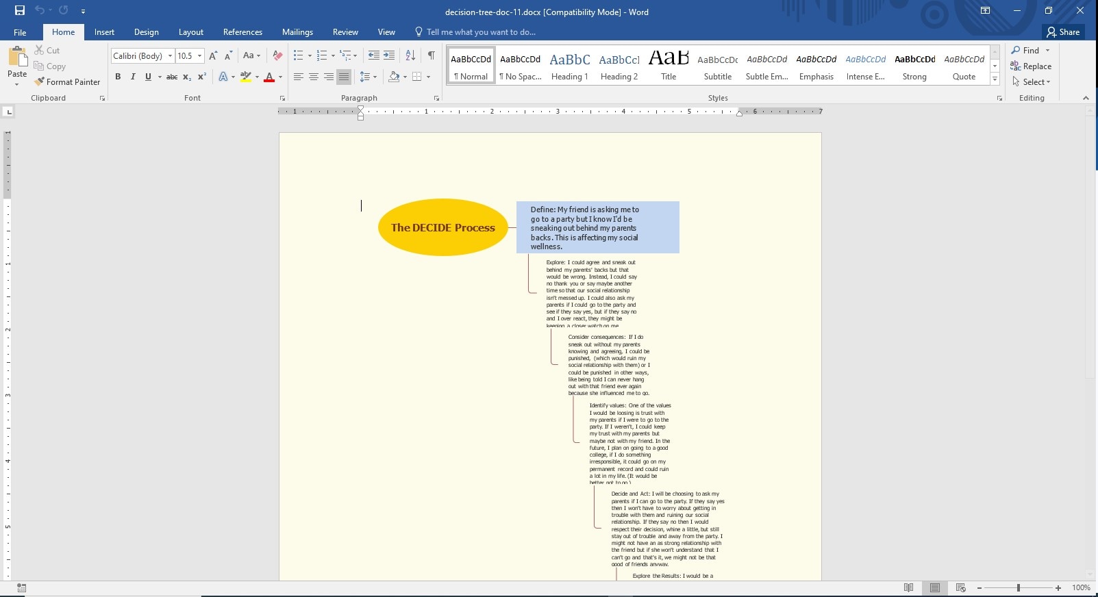 Decision Tree Template 11
