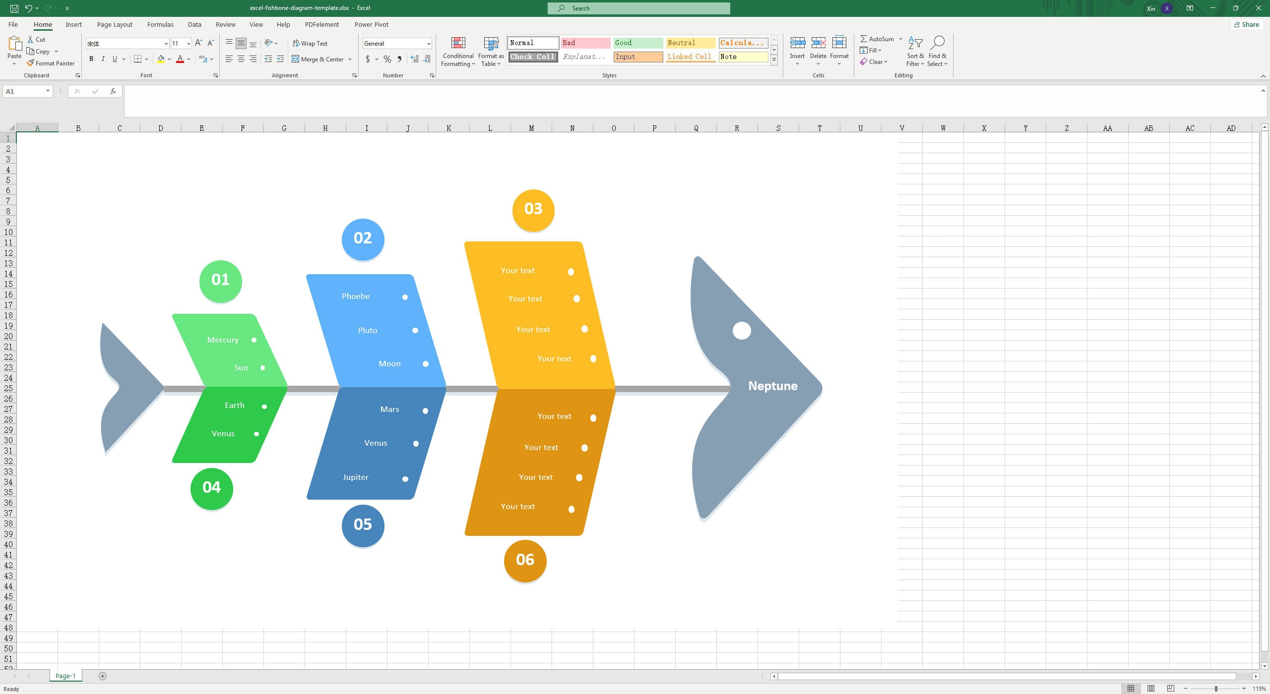 fishbone diagram template