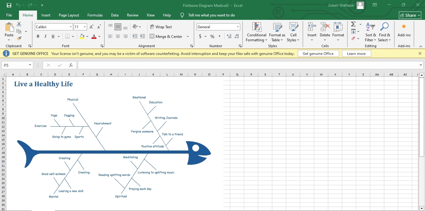 fishbone diagram template