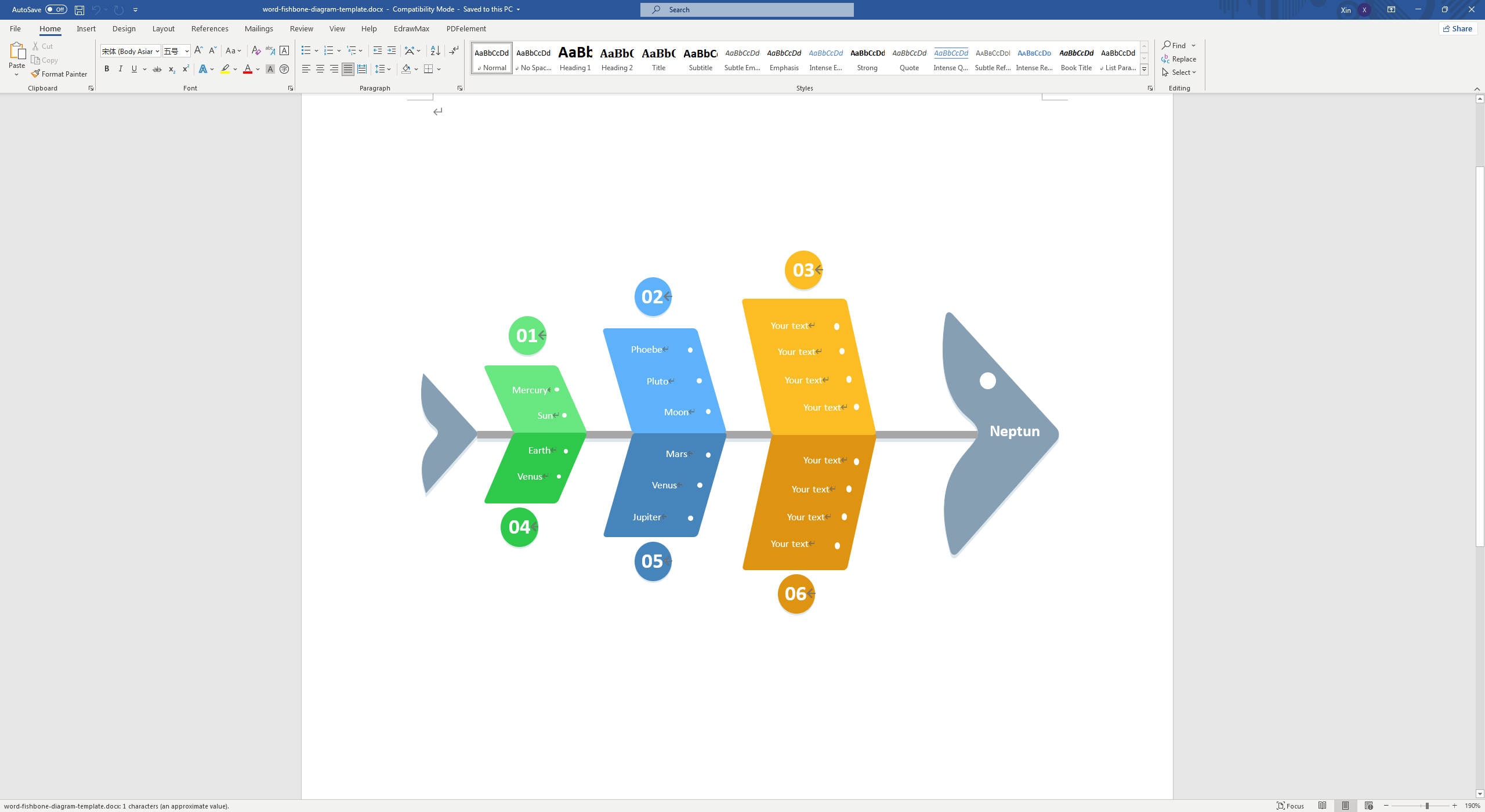 fishbone diagram template