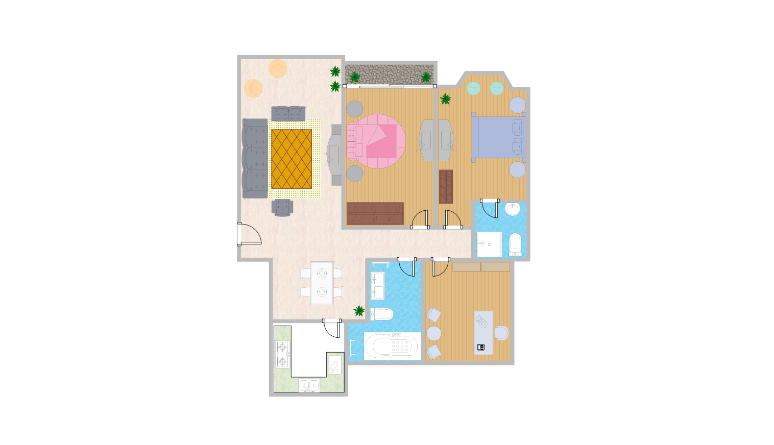 Floor Plan 3-beds