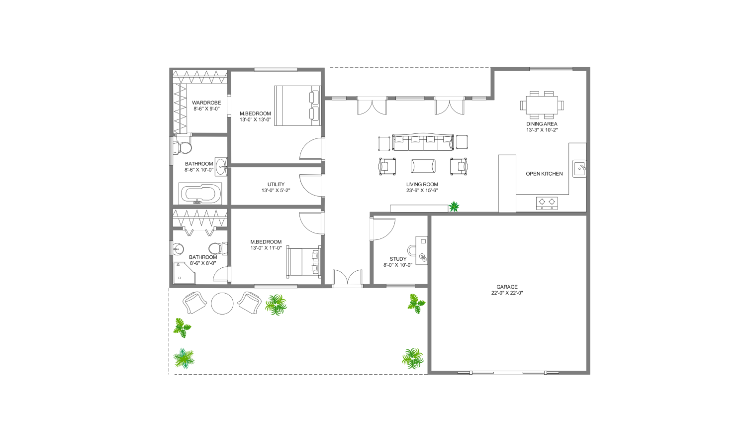 Floor Plan for barndominium