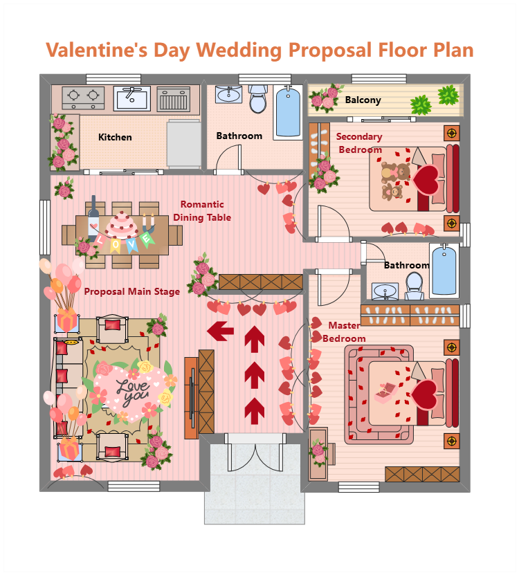 Free Valentine's Day Wedding Proposal Layout
