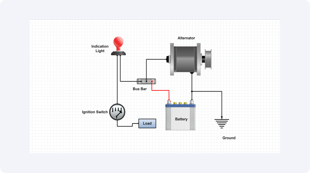 GM 1 wire alternator wiring diagram