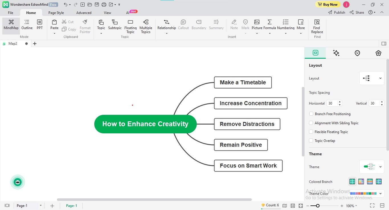 crear mapa mental con edrawmind