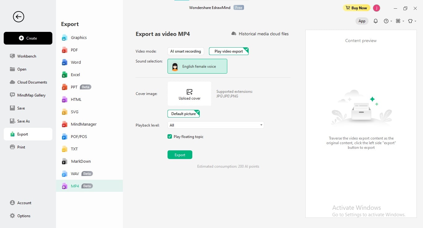 ajustar la configuración de exportación