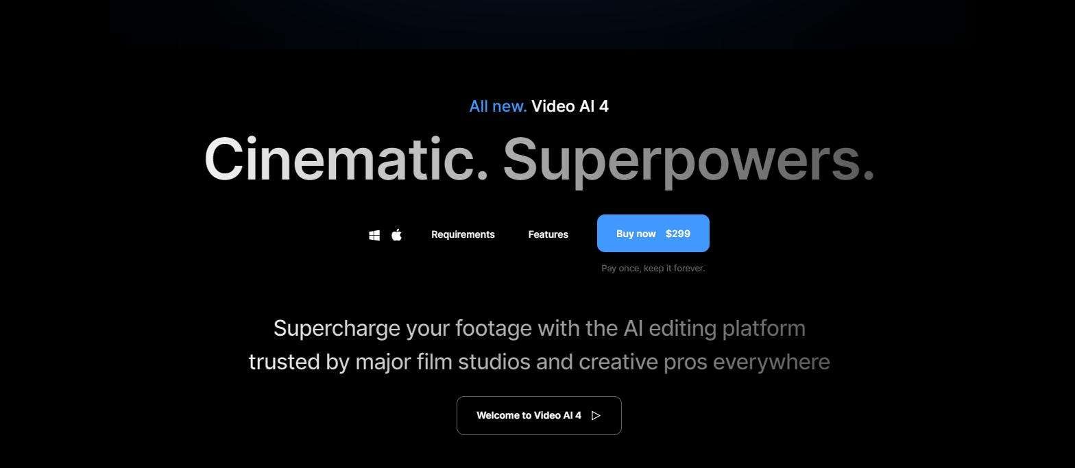 topaz video ai video editor