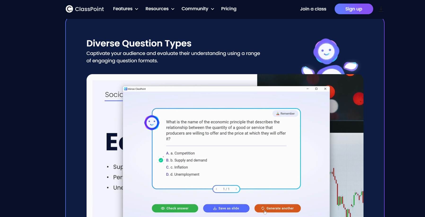 interface do gerador de questionário classpoint ai