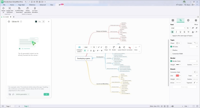 utilizzando edrawmind ai