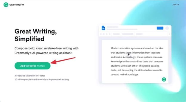 use o grammarly para copywriting