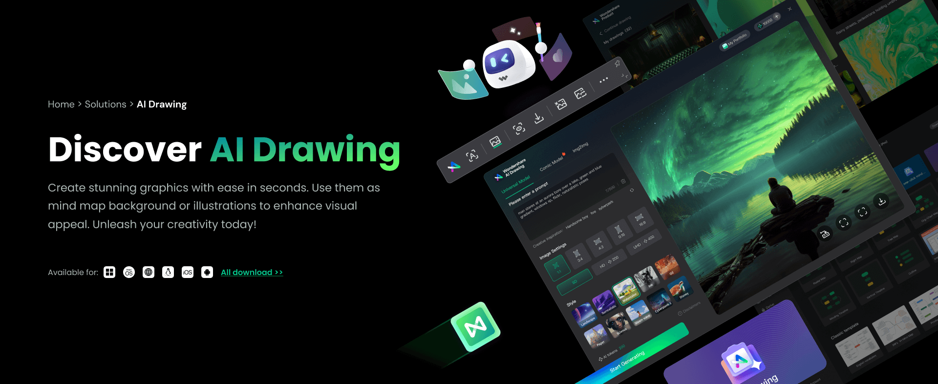 EdrawMind - AI Drawing Software