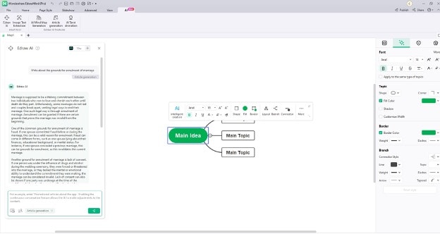 edraw ai interface