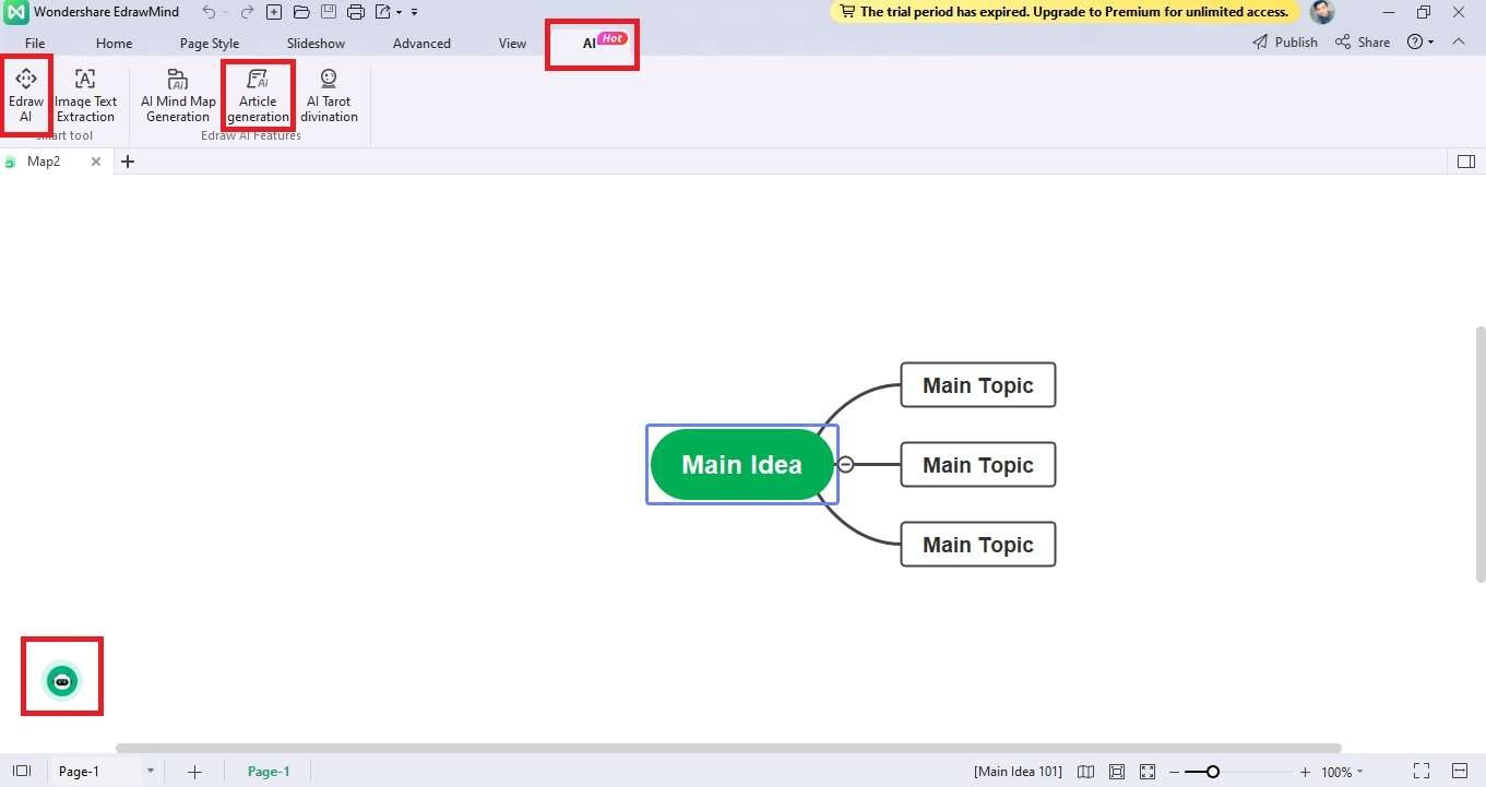 generar guiones AI con IA de Edraw.