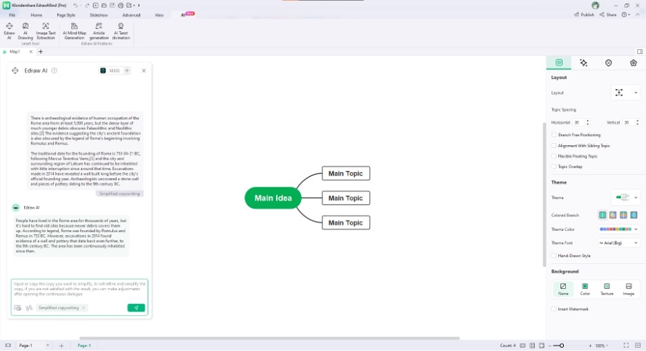 edraw ai chat results