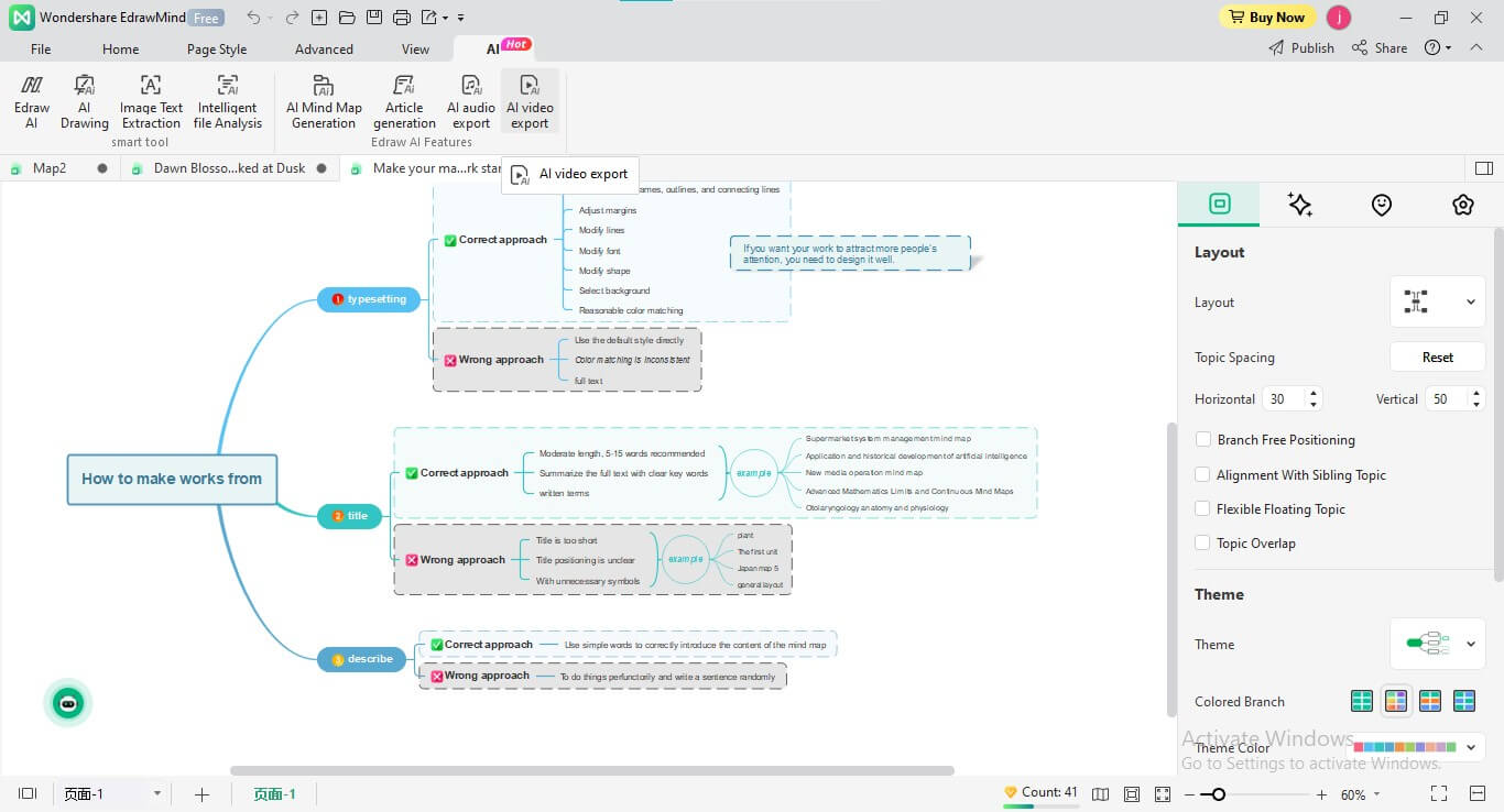 ai video export edrawmind