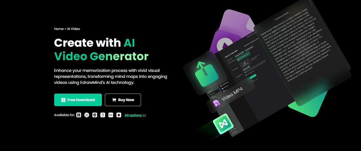 edrawmind ai video generator