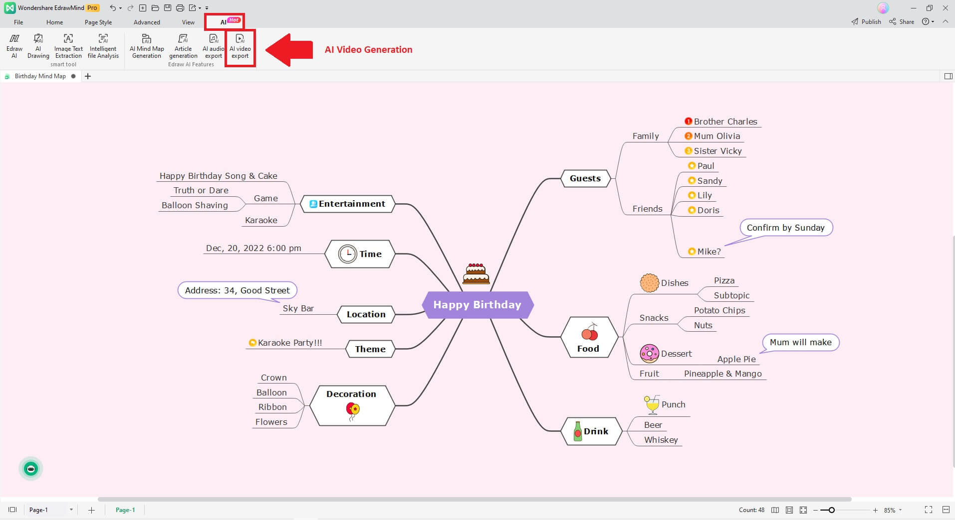 AI video generation tool