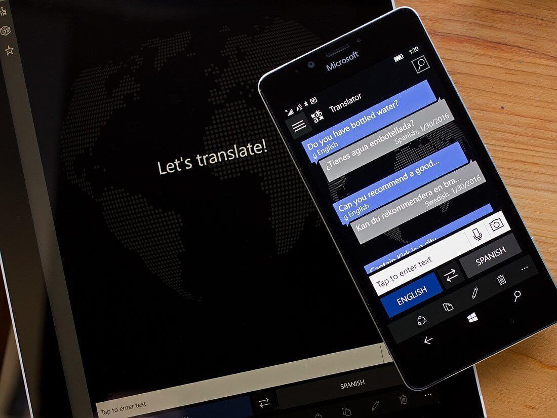 app móvel bing translate