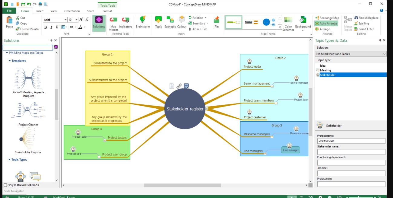 MINDMAP di ConceptDraw