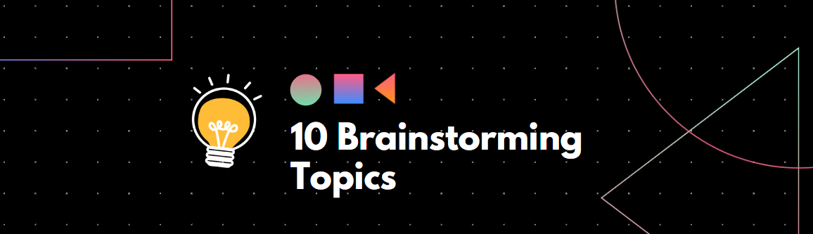 brainstorming topics cover
