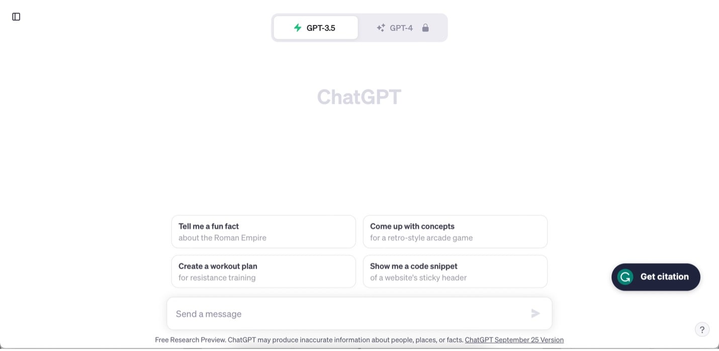 ChatGPTにアクセス