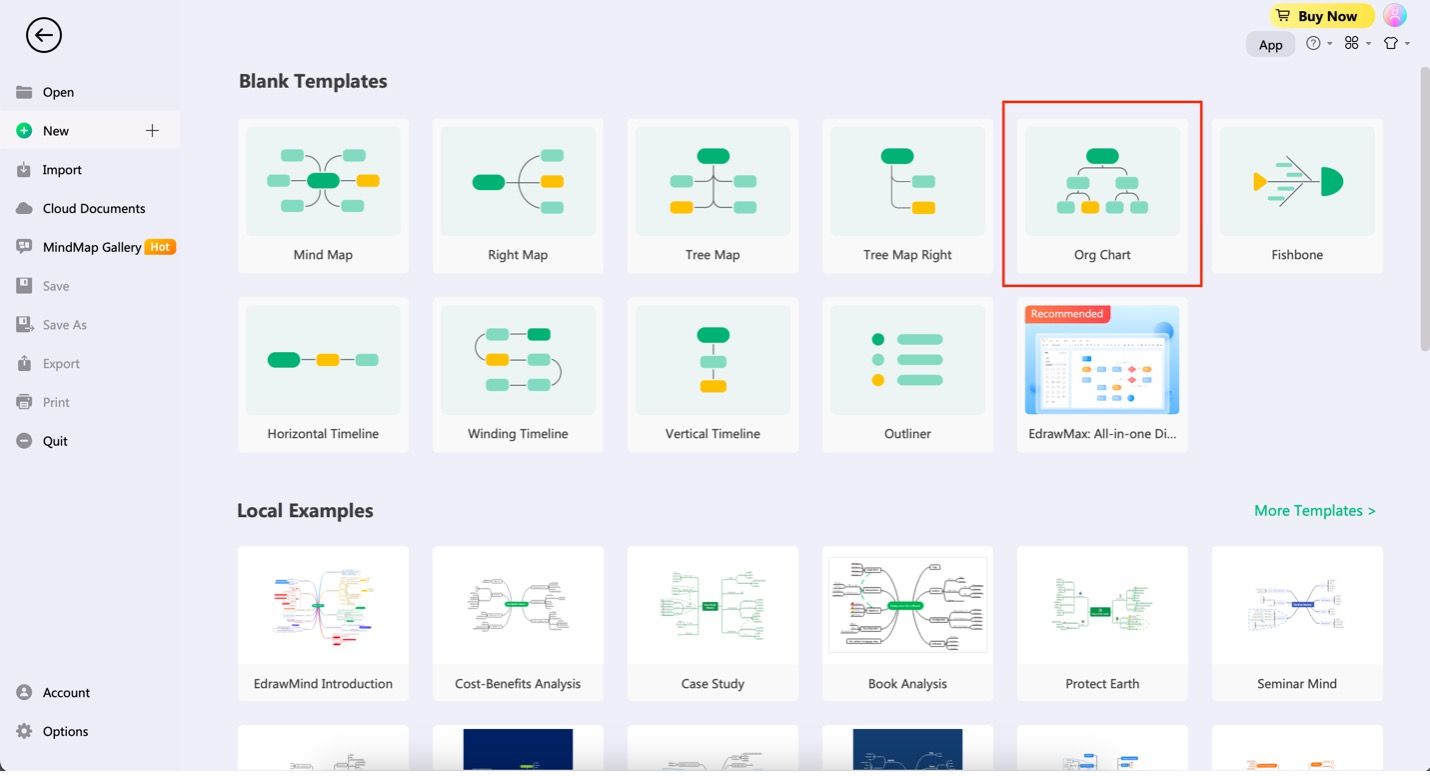 Create Coffee Shop Organizational Charts With Edrawmind