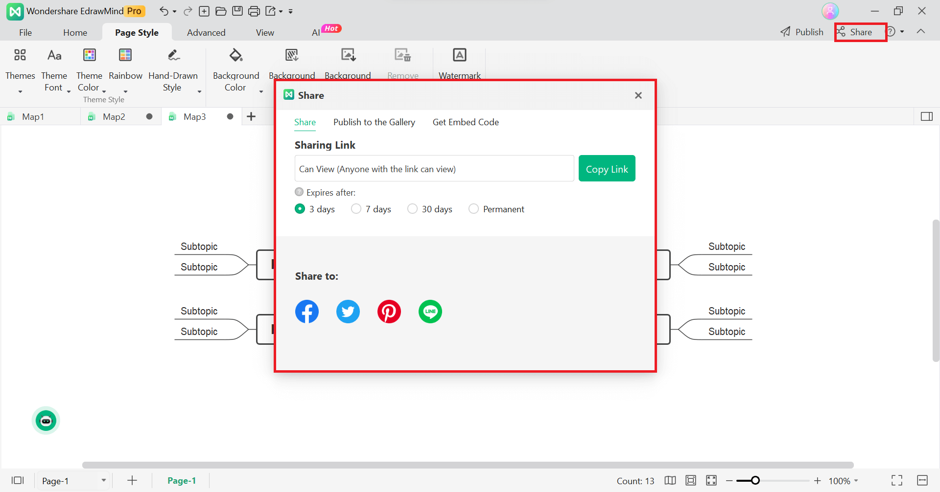 Entscheidungsbaum speichern edrawmind