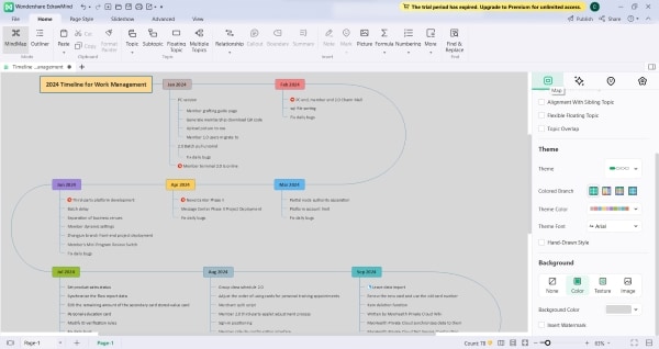 edrawmind board interface