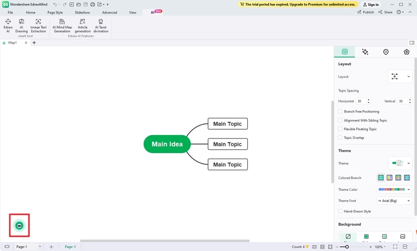  utiliser edrawmind pour développer des phrases