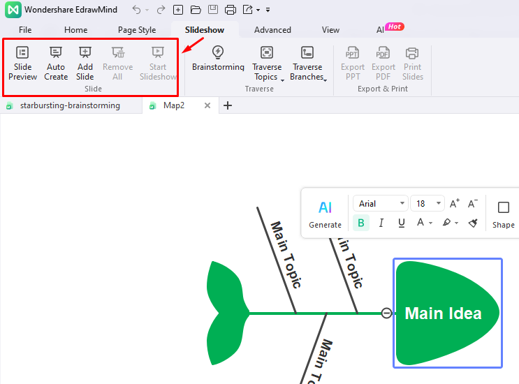 Make a Fishbone Diagram Using Built-in Templates