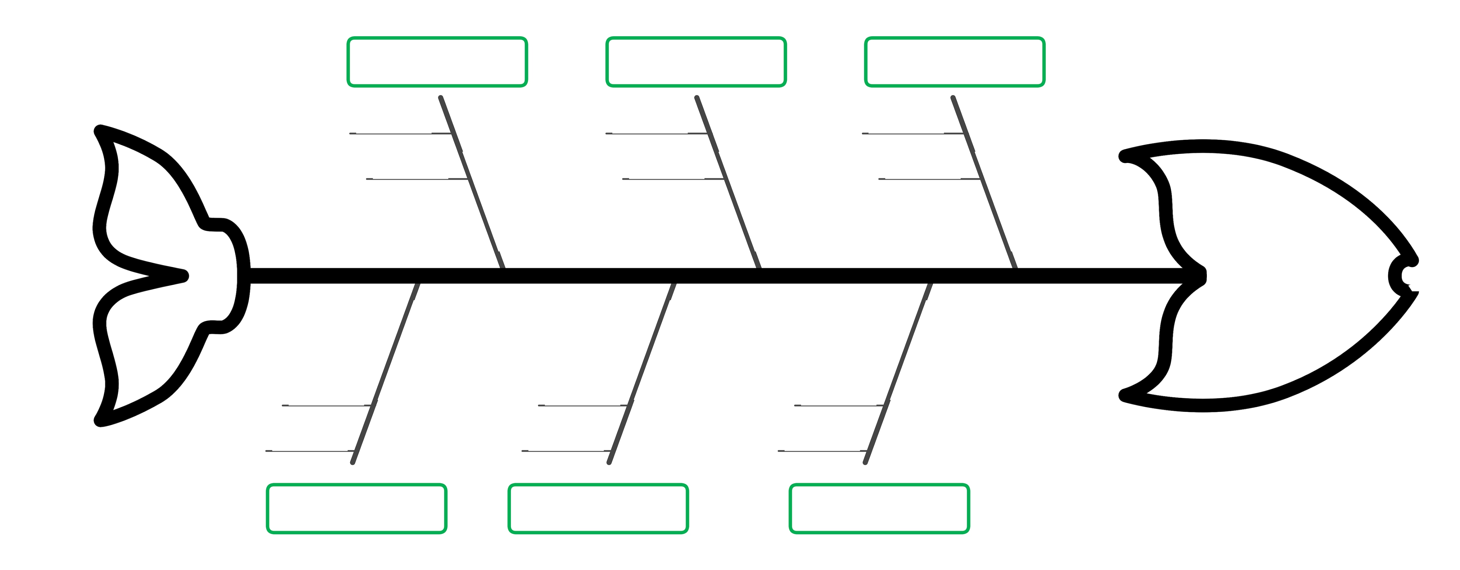 Fishbone exemplo de organizador gráfico