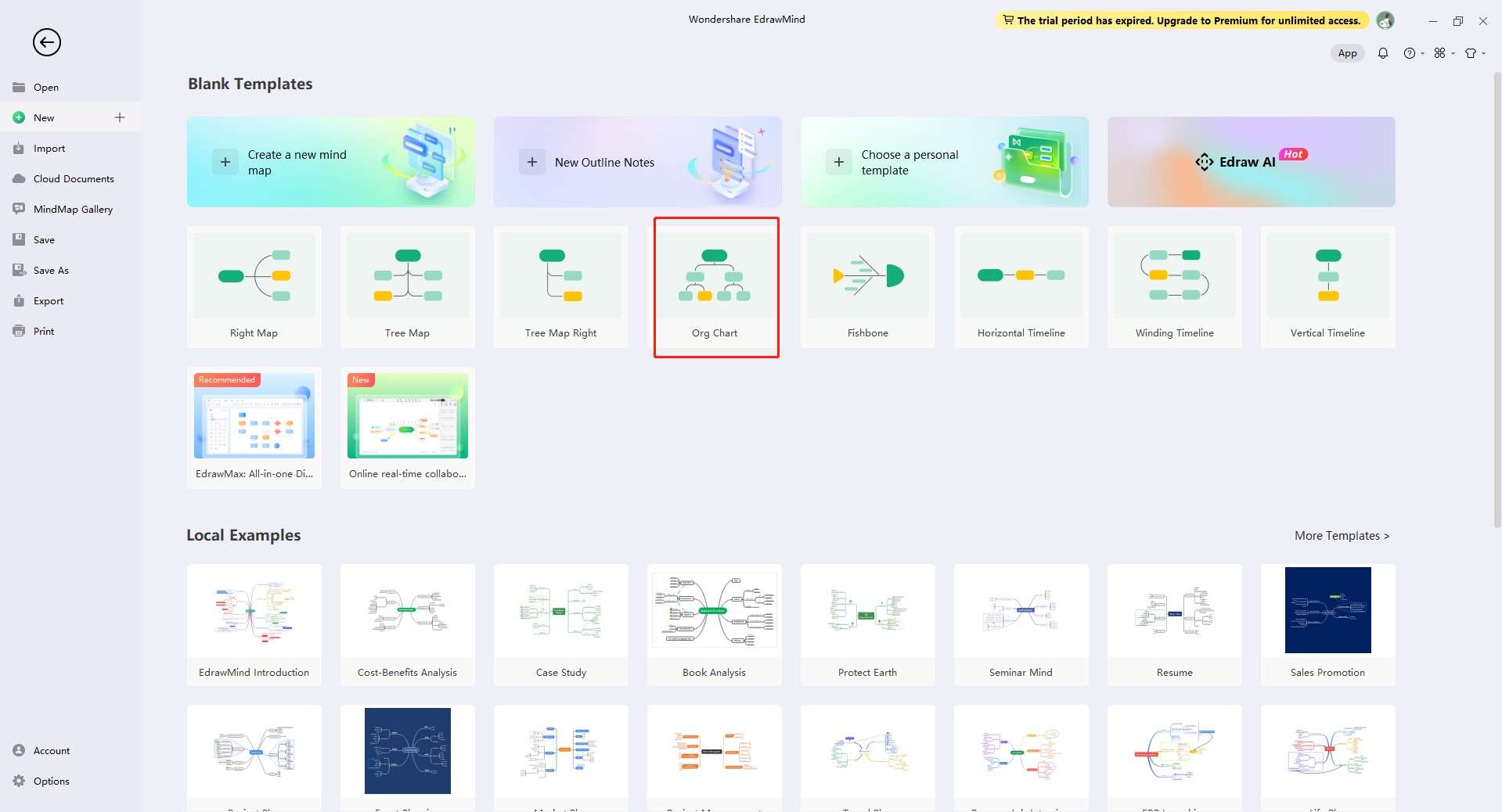 organigrama-en-EdrawMind