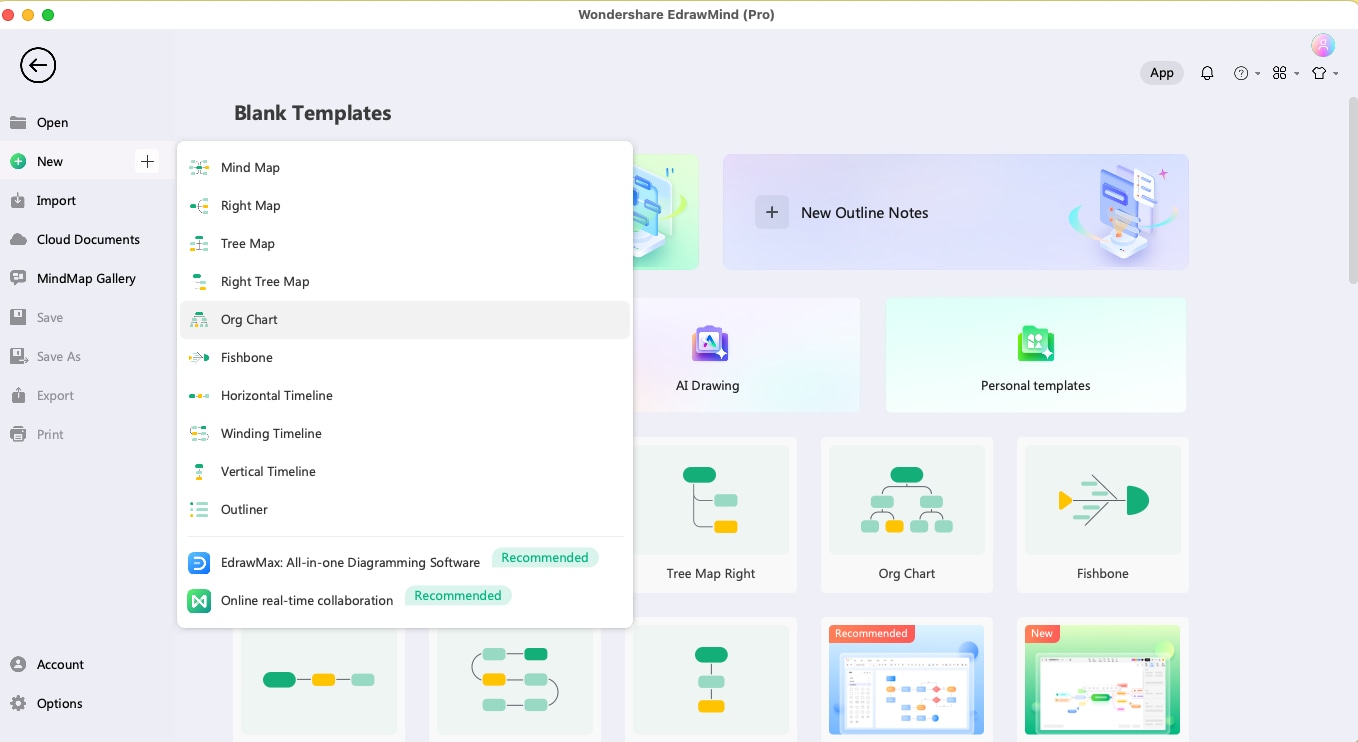 create organizatioan chart