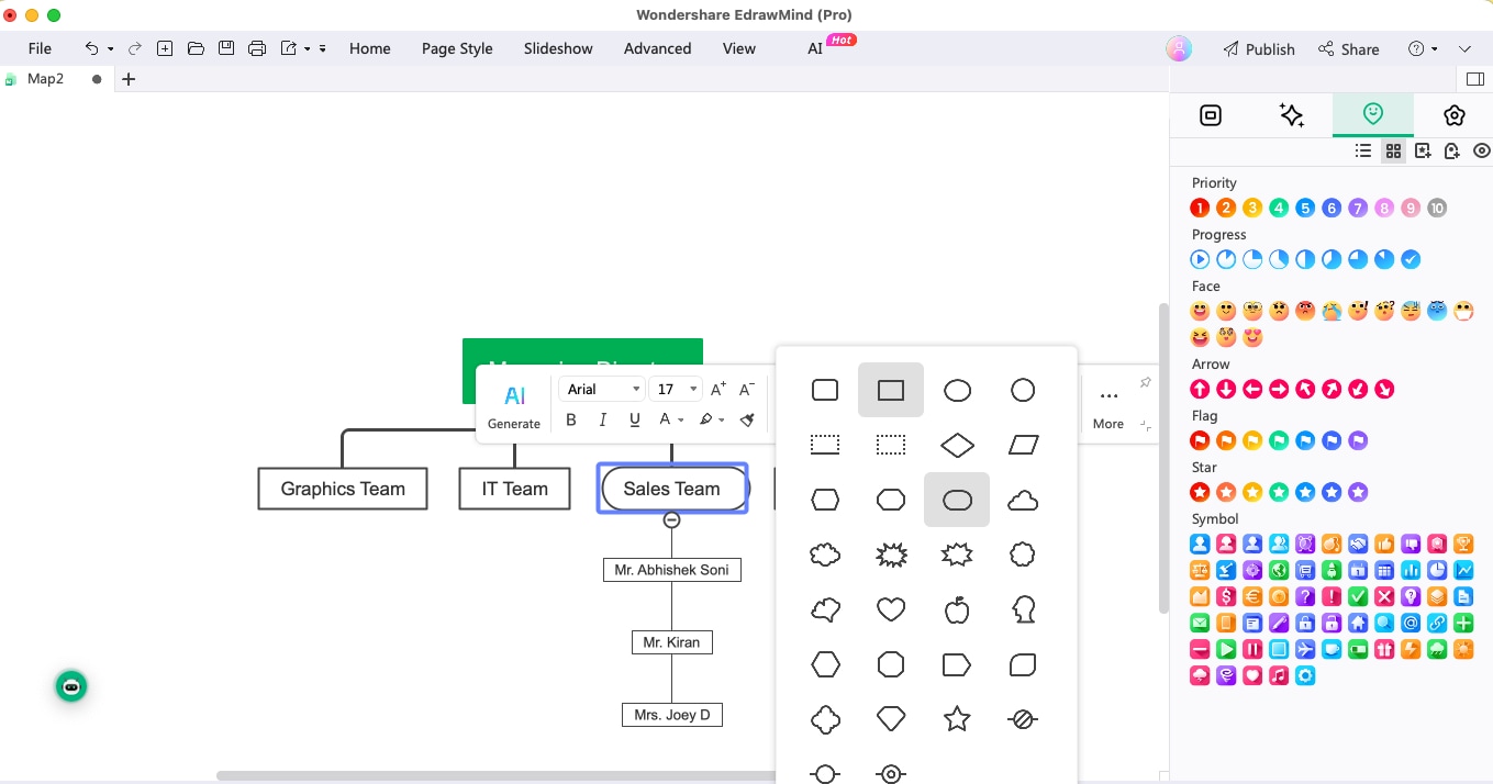 create organizatioan chart