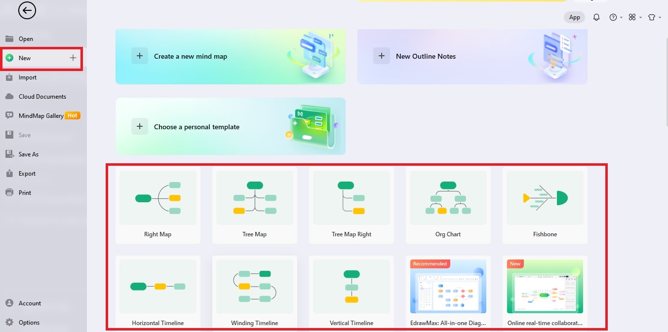 create life timeline template using edrawmind