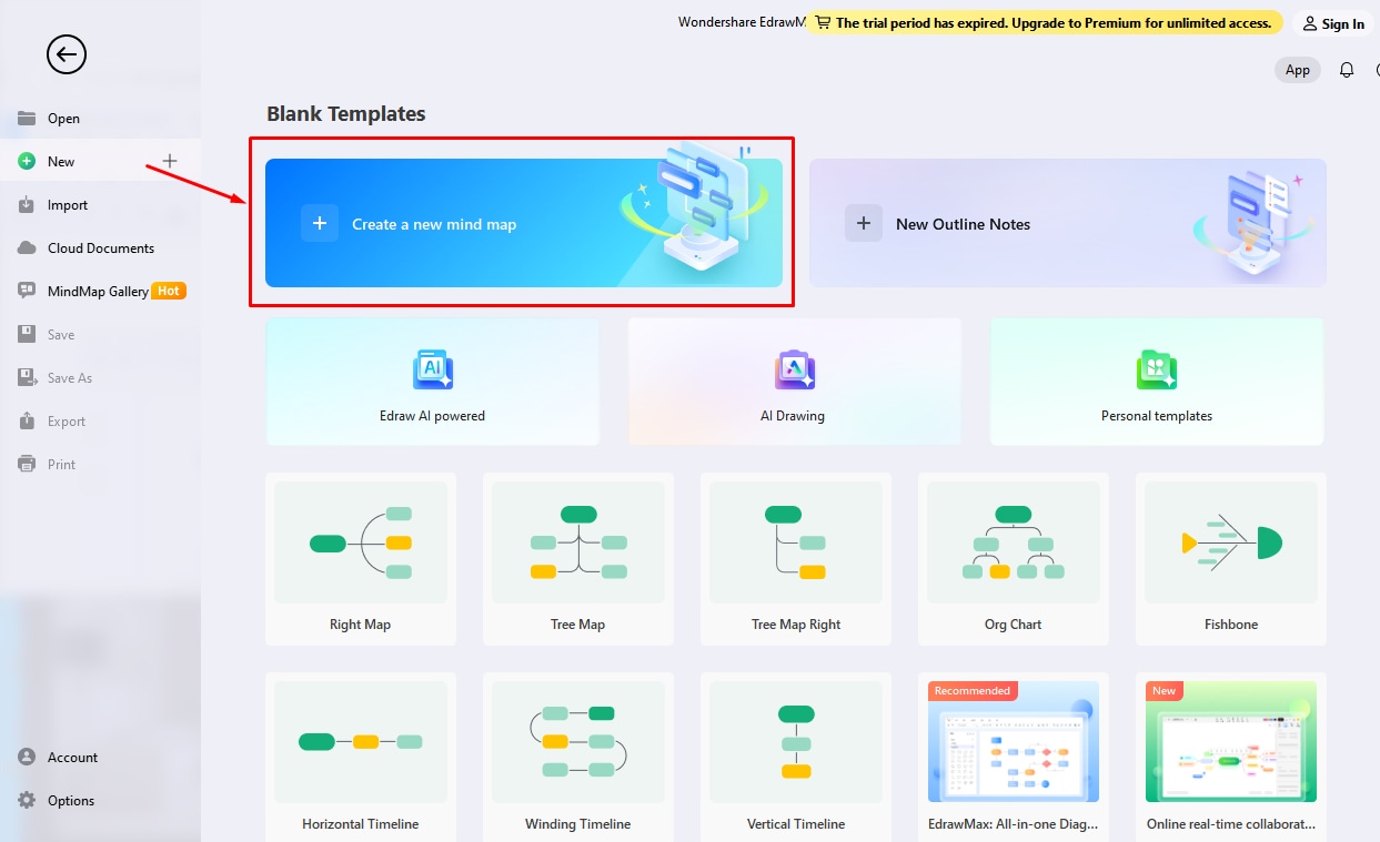 comment faire une carte mentale dans edrawmind