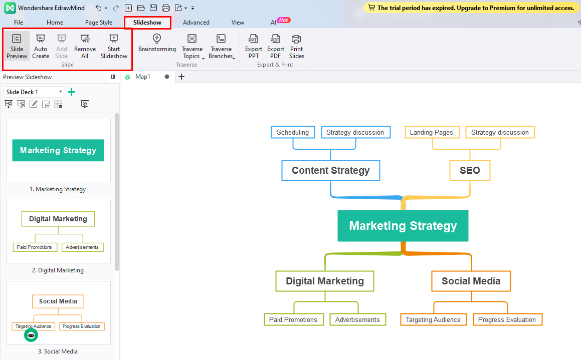 how to make a mind map in edrawmind