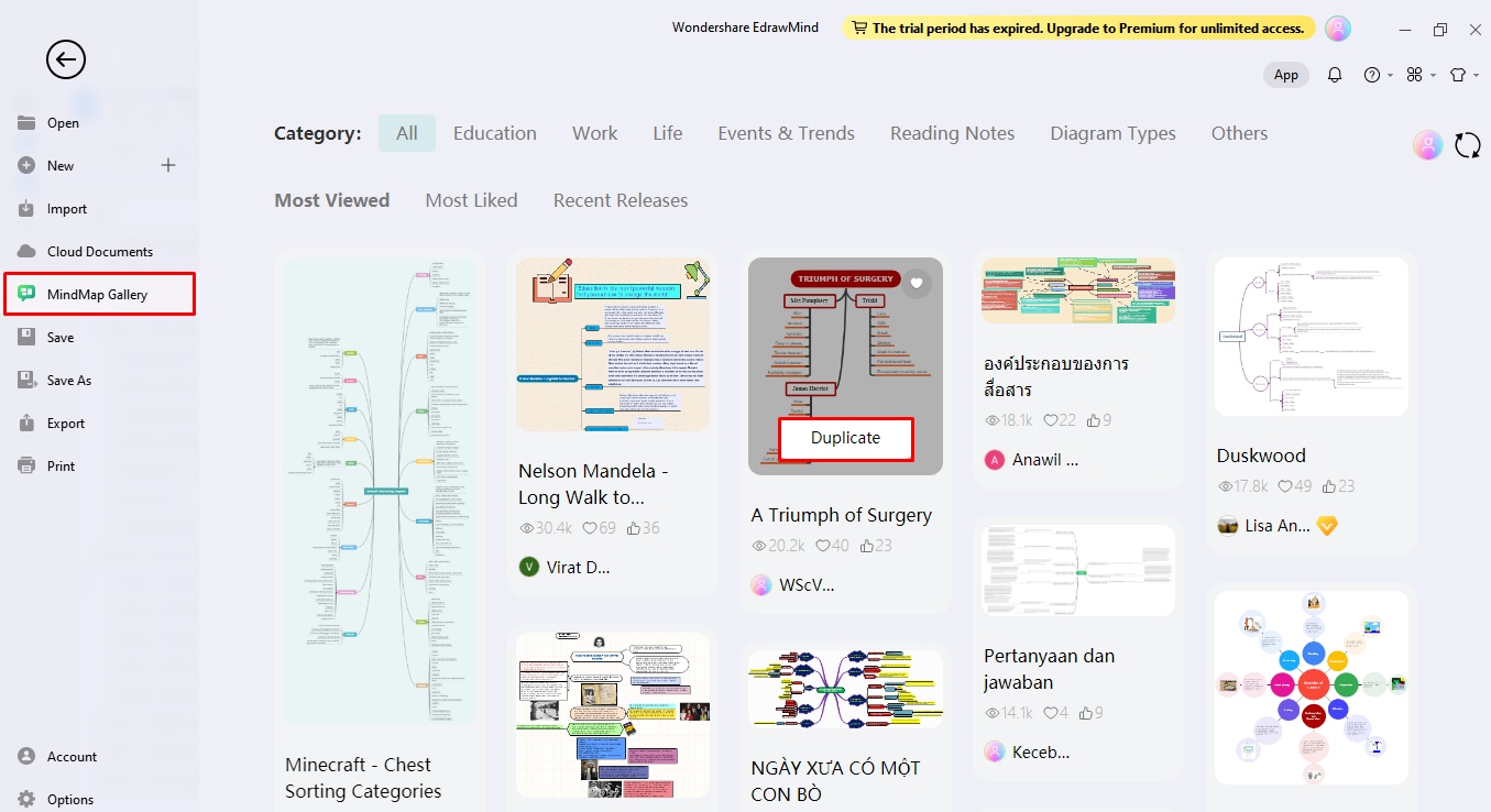 mind map create new map sketch step 1