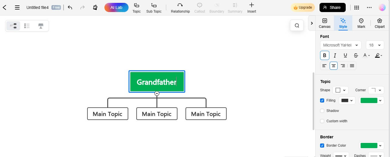 add ancestor edrawmind family tree