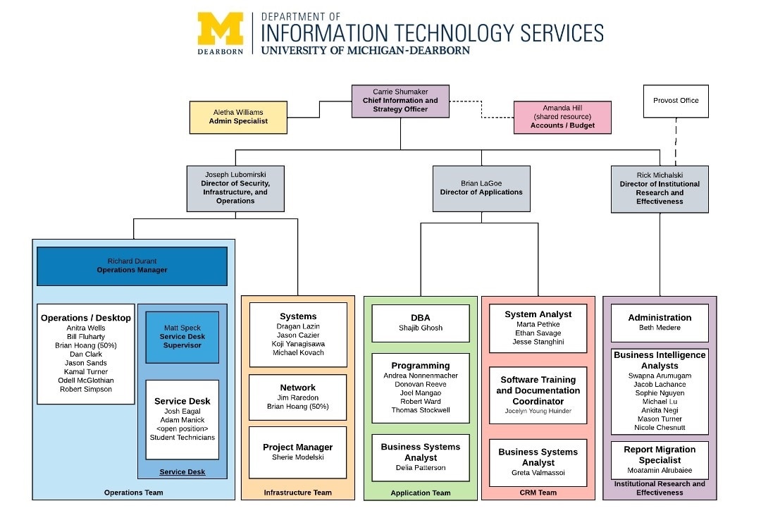 IT company structure template